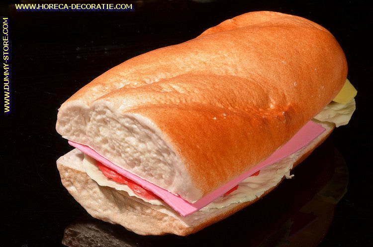 Baguette with toppings - 185 x 90 mm - bread dummy