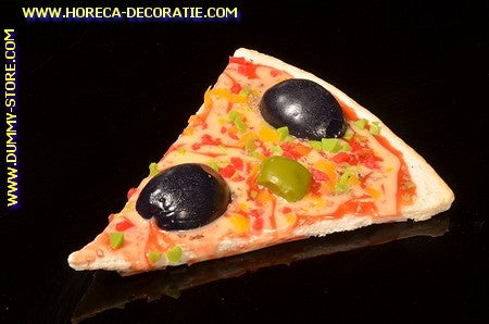 Pizza, slice, Olives Green and Black - dummy (11x9 cm)