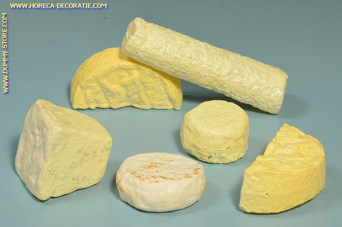 French cheese, assortment - 6 pieces - Cheese dummy