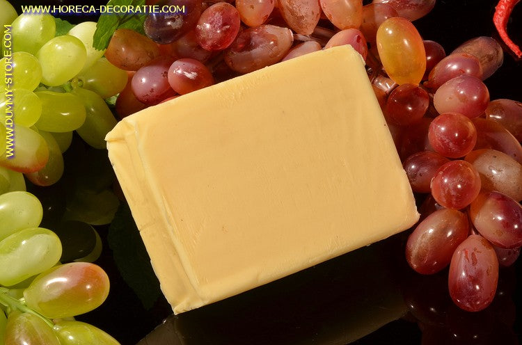 Butter, 250 gram piece - 11x9x4 cm dummy - imitation - counterfeit