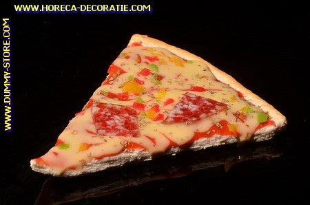 Pizza, slice, Salami and Cheese dummy (11x9 cm)