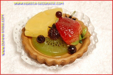 Kiwi, Pineapple, Strawberry Cake - Ø 80 mm, h: 5.0 cm - cake du
