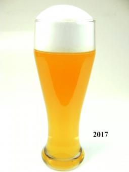 Glass with white beer, 0.3 ltr (real glass) 7x19.5 cm dummy