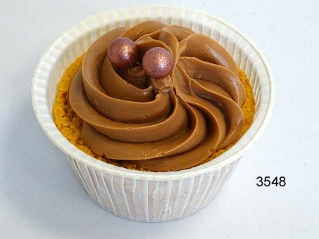 Cupcake Dummy BROWN, 7x7x7 cm
