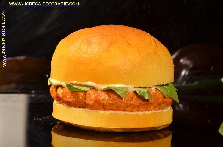 Hamburger (bun) 10x8 cm dummy imitation