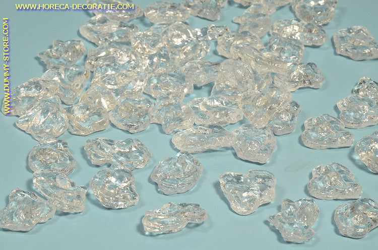Ice cubes, flake ice, 50 pieces - dummy imitation