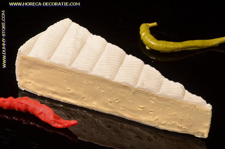 Brie point, 15x5 cm H: 4.5 cm cheese dummy - imitation - fake