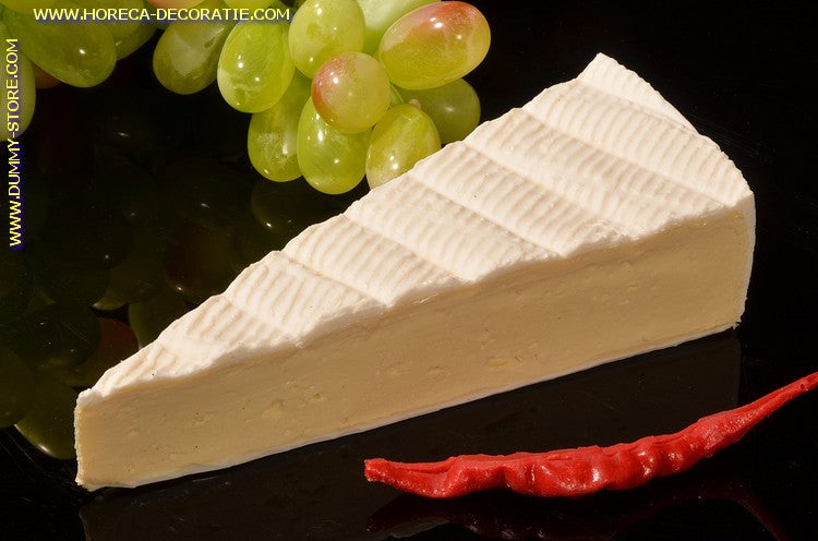 Brie point, 15x5 cm H: 4.5 cm cheese dummy - imitation - fake