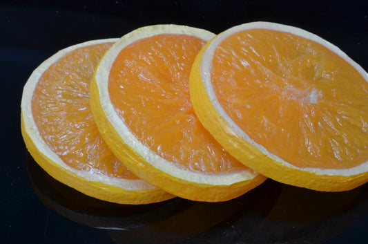 Orange slices, 3 pieces - 8x1 cm very nice - dummy