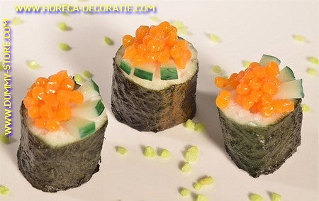 Maki Sushi with Caviar and Pickles (dummy)