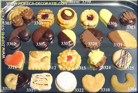Cookie assortment, 21 pieces - imitation dummy