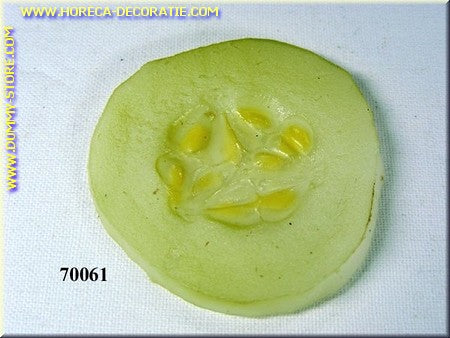 Cucumber, slice without peel 4.5x0.1 cm - dummy
