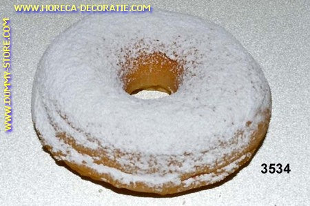 Donut with icing sugar - fake (9x3 cm)