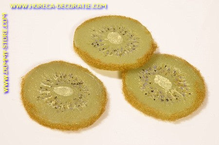 Kiwi slices (with skin), 3 pieces fake dummy imitation