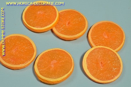 Orange slices 6 pieces - Ø 60 mm - Fruit dummy