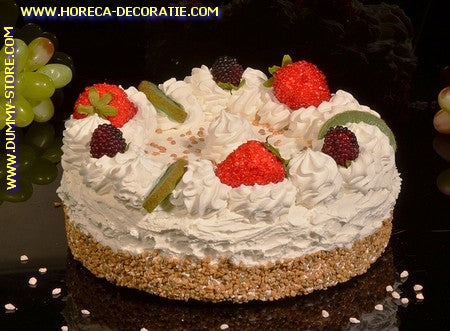 Strawberry Kiwi Raspberry Cream Cake (fake) Ø 23 cm dummy