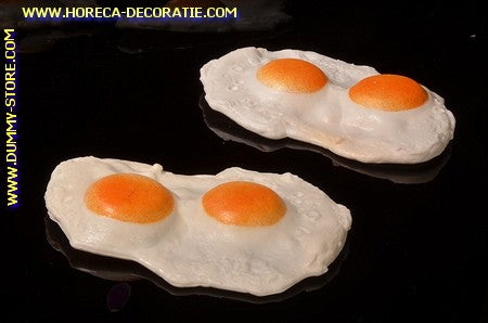 Fried EGG, double, 2 pieces (decoration) - 150 x 110 mm
