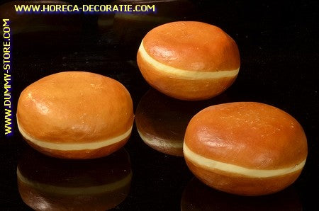 Coffee buns, 3 pieces - Ø 85 mm - bread dummy imitation dummy