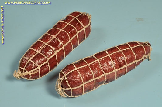 Salami in net, 2 pieces (B1) - 50x180 mm - dummy