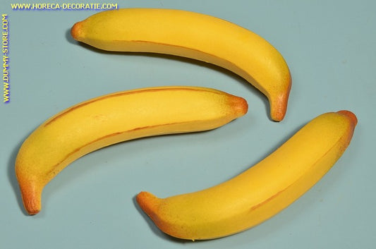 Bananas, large, 3 pieces - 35x190 mm - Fruit dummy imitation - dummy