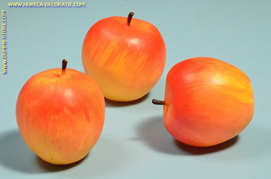 Apples, large, 3 pieces (fake) 9x9 cm dummy - imitation