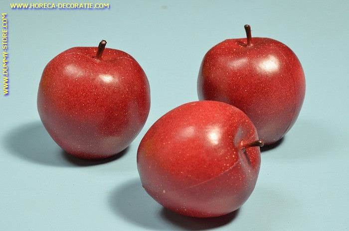 Apples RED, large, 3 pieces (fake) 9x9 cm dummy - fake