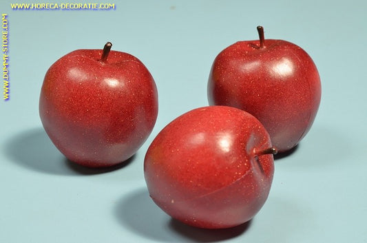 Apples RED, large, 3 pieces (fake) 9x9 cm dummy - fake
