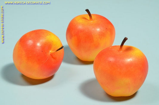 Apples, medium, 3 pieces (decoration) 7x7 cm dummy - fake