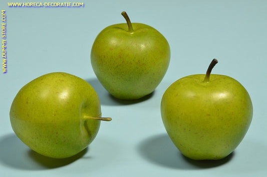 Green Apples, medium, 3 pieces (decoration) 7x7 cm dummy