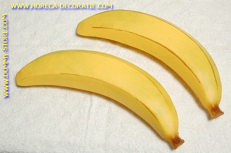 Bananas, XXXL 30x7x7 cm, 2 pieces (decoration) dummy imitation