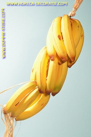 Bananas, string, 15 pieces Length: 50 cm (decoration dummy - imitation