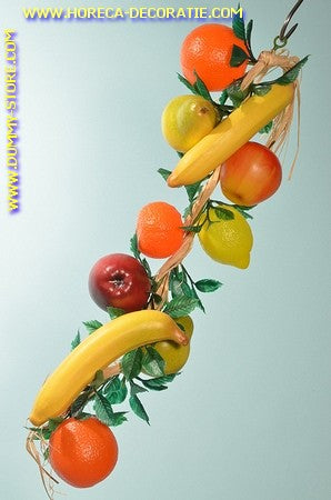 Mixed fruit, large string (decoration) L: 50 cm dummy - imitation