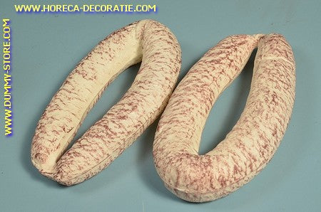 White round salami, 2 pieces - 20x11 cm - dummy