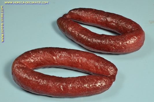 Smoked sausage, 2 pieces - 20x11 cm - dummy