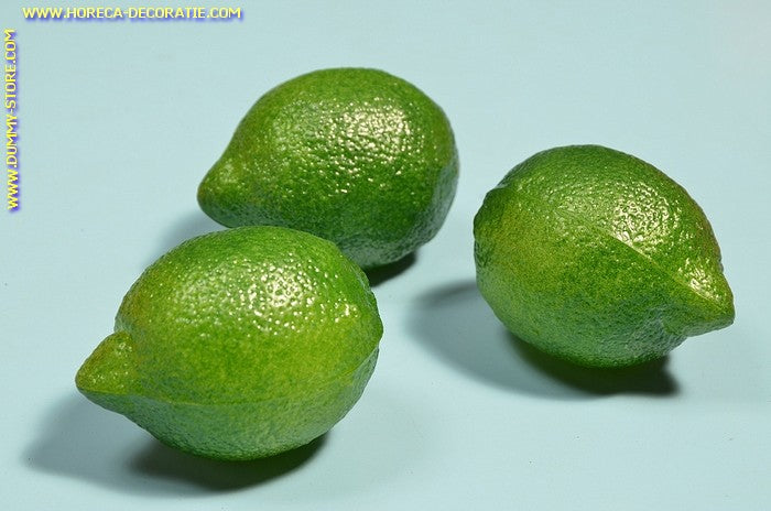 Lime, 3 pieces - 6x8 cm - Fruit dummy