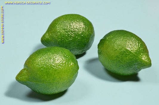 Lime, 3 pieces - 6x8 cm - Fruit dummy
