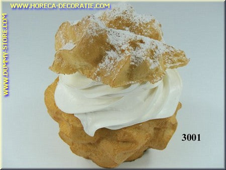 Whipped cream sauce - imitation - dummy