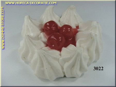 Whipped cream cake with red berries - dummy