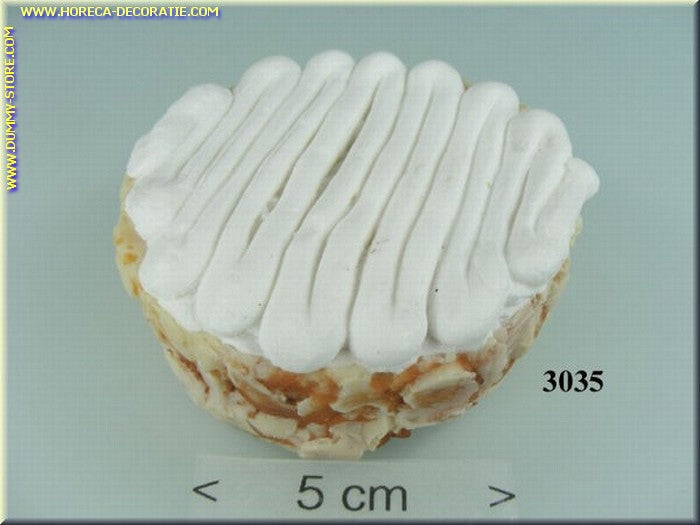 Cake with whipped cream - fake