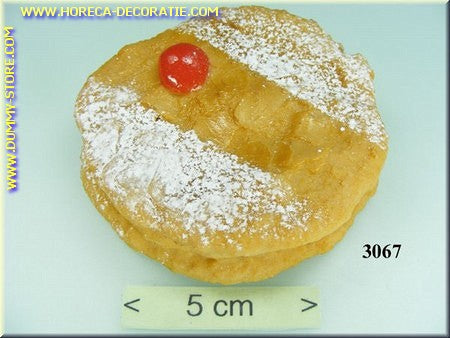 Apple cake with red cherry - dummy