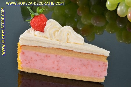Strawberry point with whipped cream - fake
