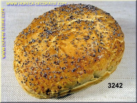 Poppy seed bun - fake - dummy
