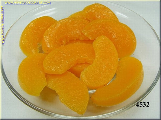 Peach slices, 12 pieces (thin) - imitation