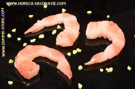 Pacific Shrimp, 3 pieces 5x4 cm (dummy) imitation