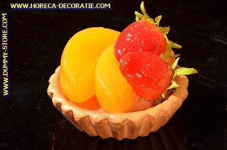 Strawberry, Peach Cake - Ø 80 mm, h: 5.5 cm - cake dummy