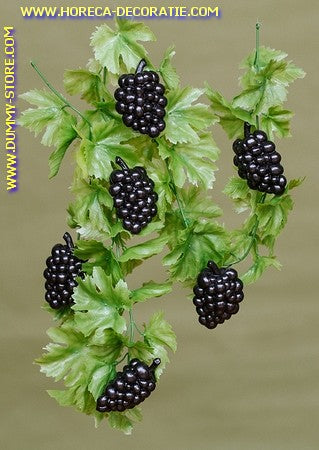 Grapevines, green with blue grapes, 200 cm (decoration - dummy)