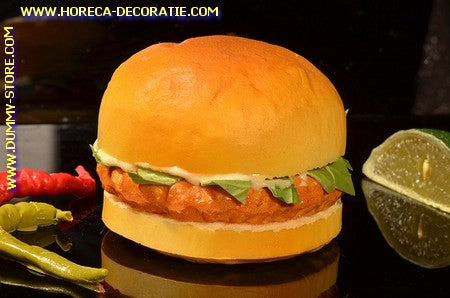 Hamburger (bun) 10x8 cm dummy imitation