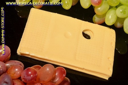 Cheese, 4 slices, dummy 15x10x1 cm