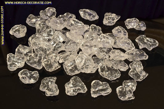 Ice cubes, flake ice, 50 pieces - dummy imitation