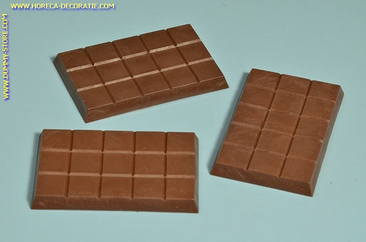 Chocolate bar, dark, 3 pieces - 7x10 cm